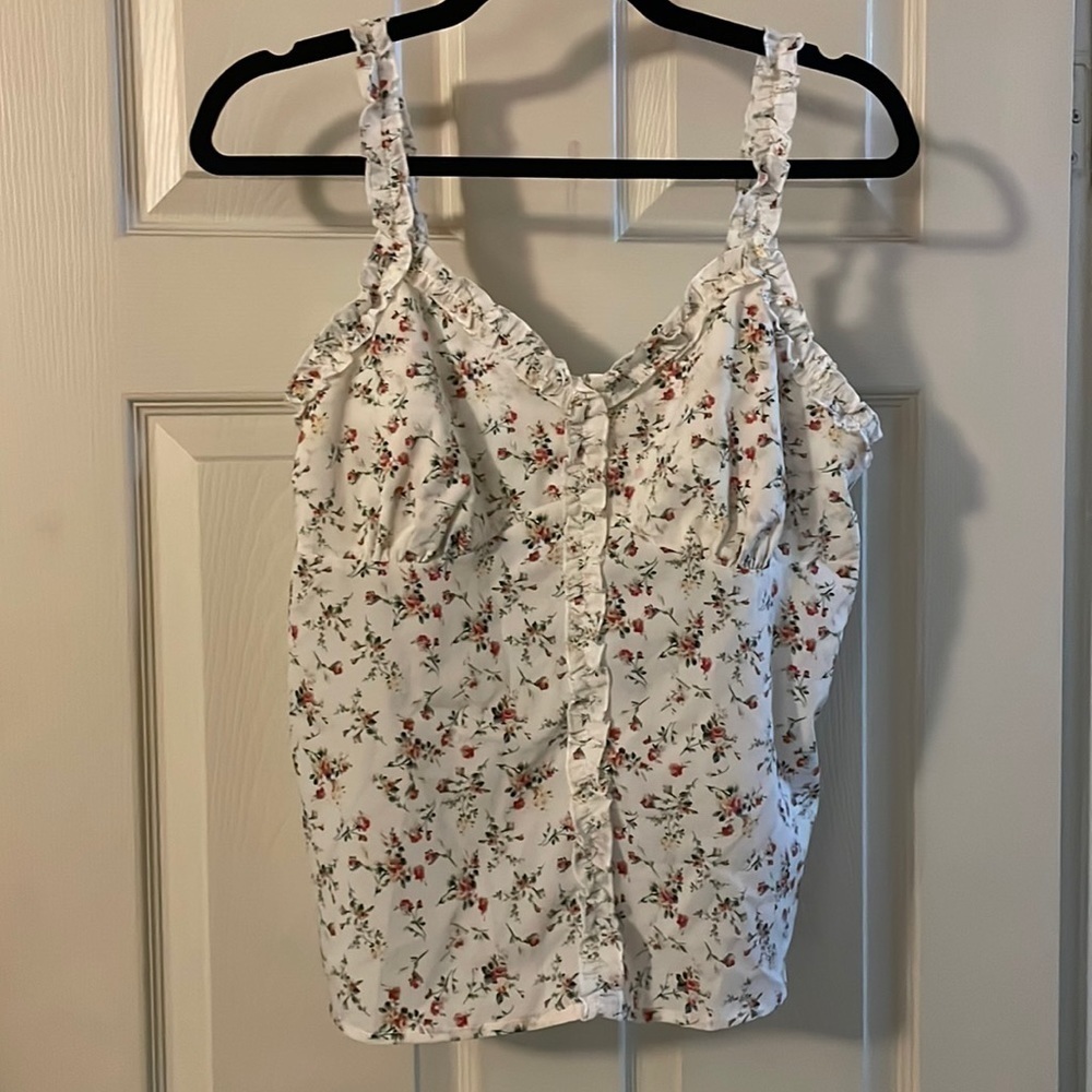 Floral Boho Ruffle Top​​​​​​​